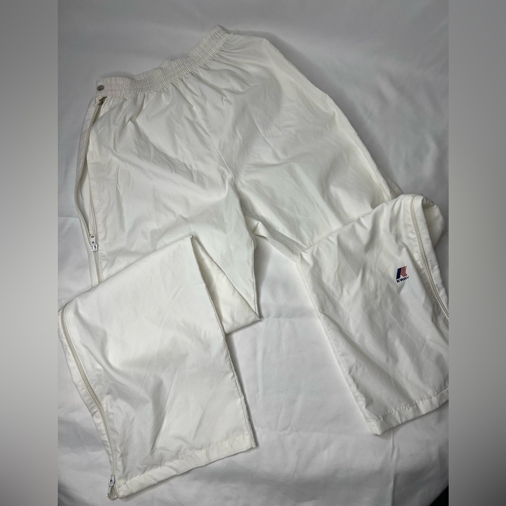 VTG KWAY button zip trackpants